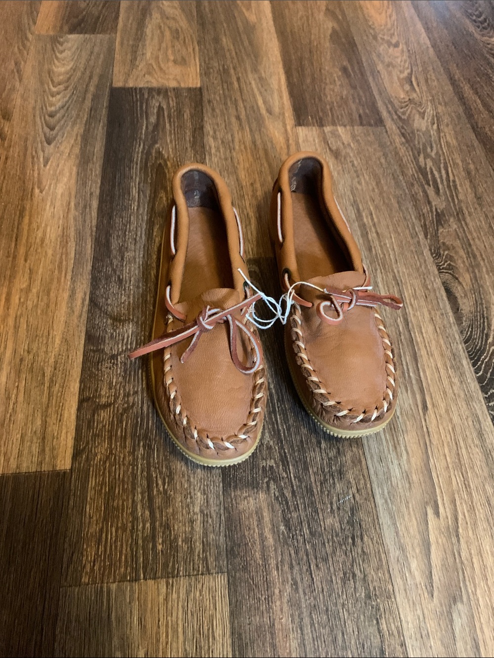 Woman’s Tan Leather Moccasins